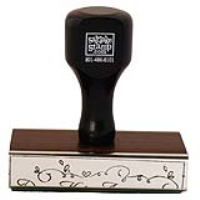 3 Inch Traditional Rubber Stamp by Various Sizes